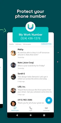 Скриншот 2 — Unlisted - Second Phone Number