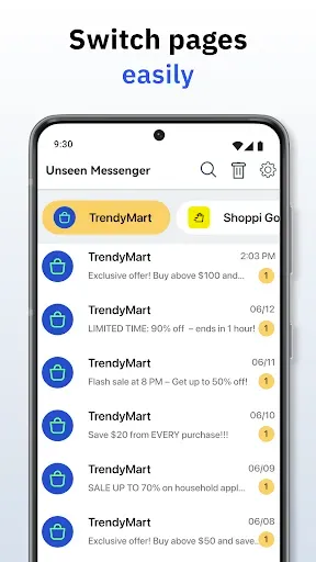 Скриншот 6 — Unseen Messenger - Deleted Msg