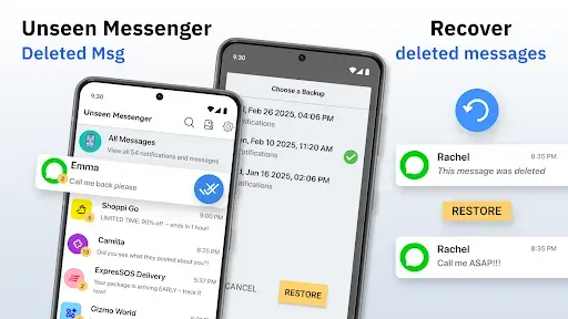 Скриншот 7 — Unseen Messenger - Deleted Msg