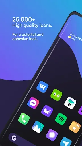 Скриншот 1 — Borealis - Icon Pack