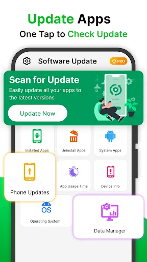 Скриншот 1 — Update All Apps Phone Software