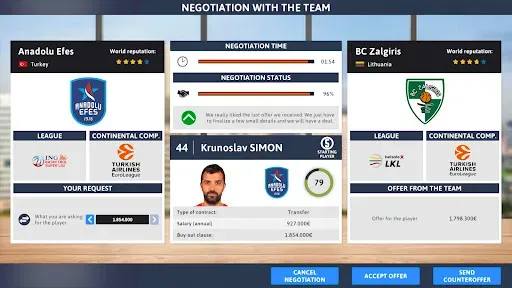 Скриншот 6 — iBasketball Manager 22