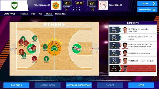 Скриншот 2 — iBasketball Manager 23