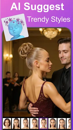 Скриншот 2 — AI Hairstyle & Hair Cut Editor