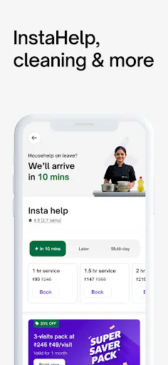 Скриншот 2 — Urban Company: InstaHelp &more