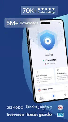 Скриншот 1 — Urban VPN Premium