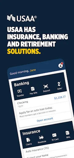 Скриншот 1 — USAA Mobile