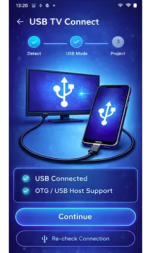 Скриншот 3 — USB Connect - TV Share Screen