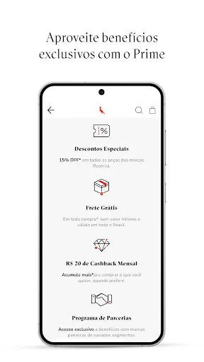 Скриншот 7 — Reserva: loja de roupa online