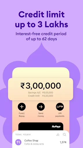 Скриншот 2 — Roarbank: Credit Card & UPI