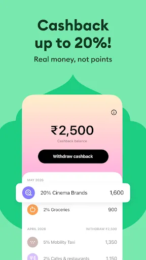 Скриншот 3 — Roarbank: Credit Card & UPI