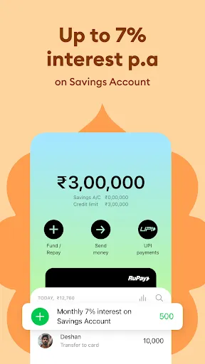 Скриншот 6 — Roarbank: Credit Card & UPI