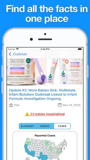 Скриншот 3 — Food Recalls & Alerts