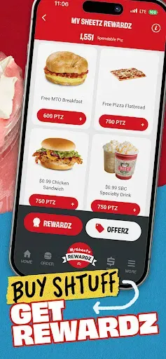 Скриншот 3 — Sheetz Food Delivery & Rewards