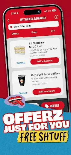 Скриншот 5 — Sheetz Food Delivery & Rewards