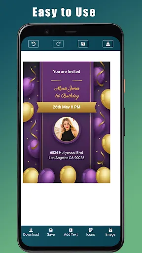 Скриншот 3 — Birthday Invitation Maker