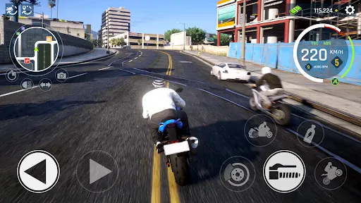 Скриншот 4 — Real Moto Driving Racing World