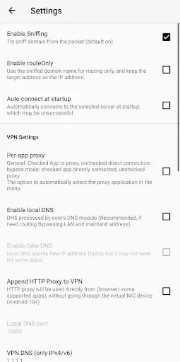 Скриншот 3 — V2F Proxy - Global proxy