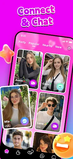 Скриншот 2 — HoyoChat-Video Calls & Chat