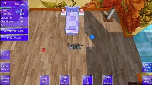 Скриншот 1 — Cute Pocket Cat 3D