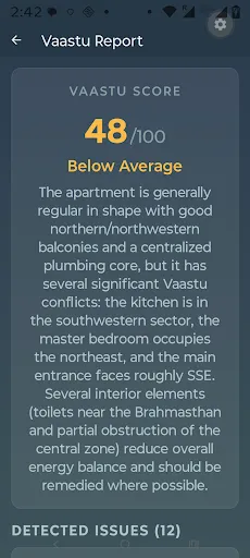 Скриншот 4 — Vaastu AI -Floor Plan Analyzer
