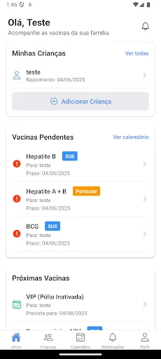 Скриншот 1 — VacinAPP Brasil