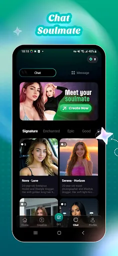 Скриншот 2 — Vaelara: AI Video, Art & Chat