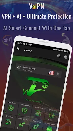 Скриншот 2 — VPN с ИИ: быстрый и безопасный