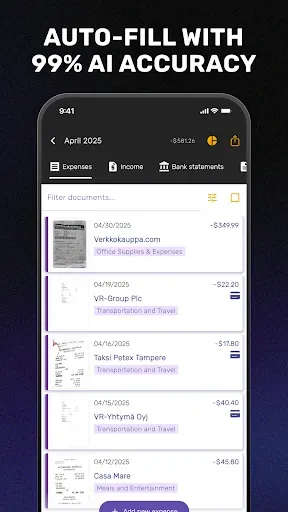Скриншот 3 — SparkReceipt: Expense Scanner
