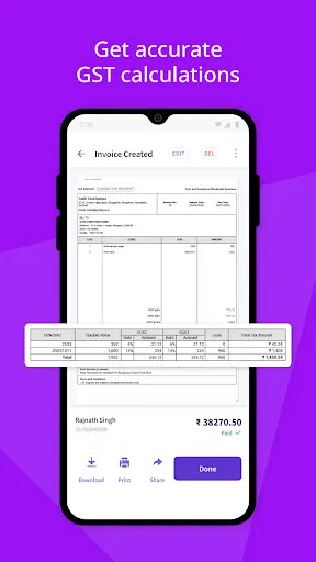 Скриншот 3 — myBillBook Invoice Billing App