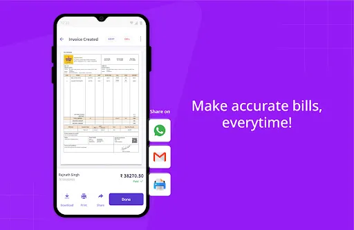 Скриншот 8 — myBillBook Invoice Billing App