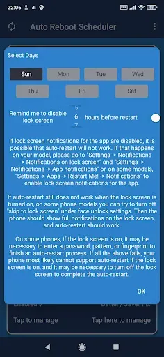 Скриншот 2 — Restart – Auto Reboot (Trial)