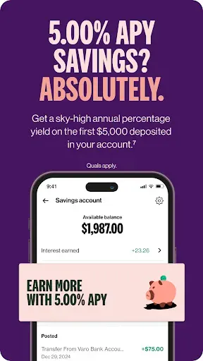 Скриншот 7 — Varo Bank: Online Banking
