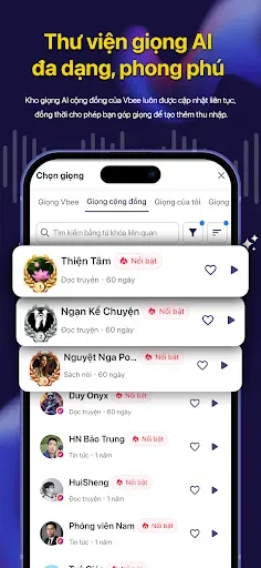 Скриншот 3 — Vbee AIVoice - Text To Speech
