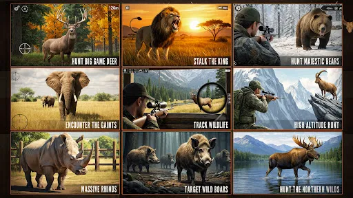 Скриншот 3 — Wild Animal Sniper Shooting 3D