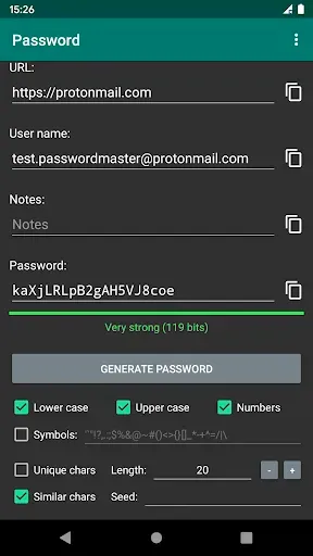 Скриншот 4 — Password Master