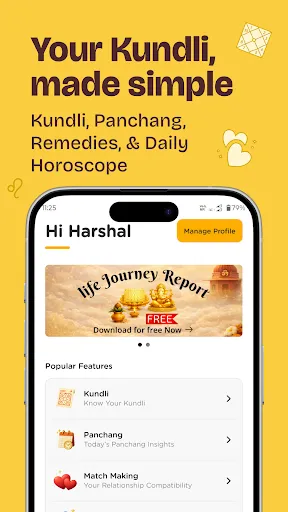 Скриншот 1 — Kundli - Astrology & Horoscope