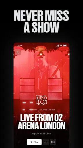 Скриншот 1 — Veeps: Watch Live Music