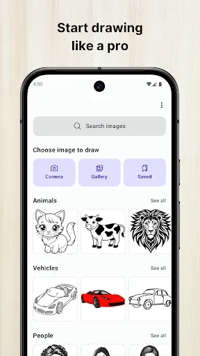 Скриншот 1 — Draw with AR: Trace and Sketch