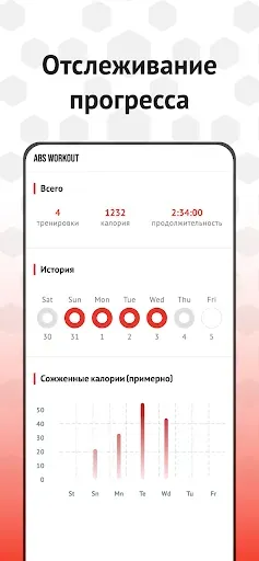 Скриншот 4 — План тренировок на пресс