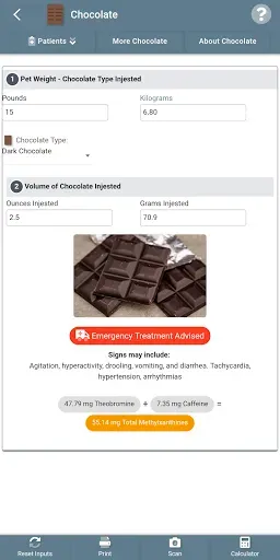 Скриншот 1 — Vetcalculators