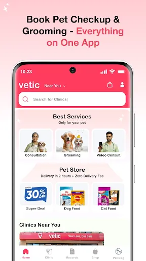 Скриншот 1 — Vetic - Pet Clinic & Grooming
