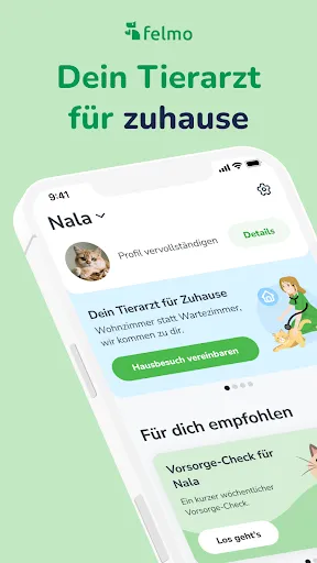 Скриншот 1 — felmo - Mobiler Tierarzt