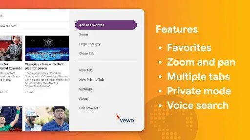 Скриншот 2 — Internet Browser for Sony TV