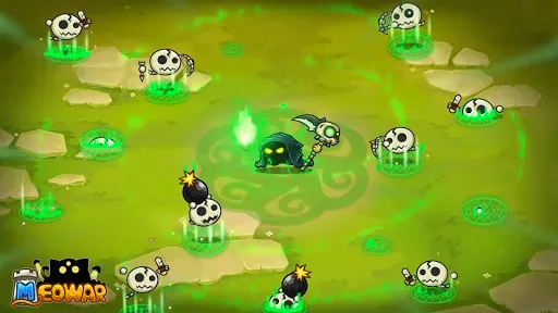 Скриншот 2 — Meowar - PvP Cat Merge Defense