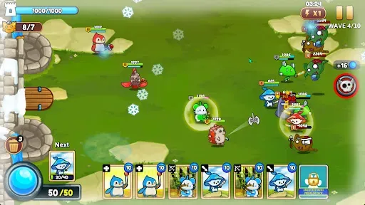 Скриншот 7 — Meowar - PvP Cat Merge Defense