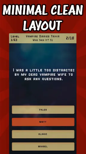 Скриншот 2 — Vampire Diaries Quiz Trivia