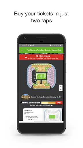 Скриншот 3 — viagogo Tickets