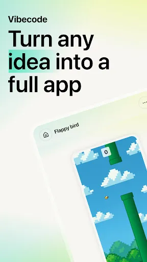 Скриншот 1 — Vibecode - AI App Builder