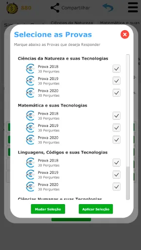 Скриншот 2 — Simulados - Encceja Fácil 2026